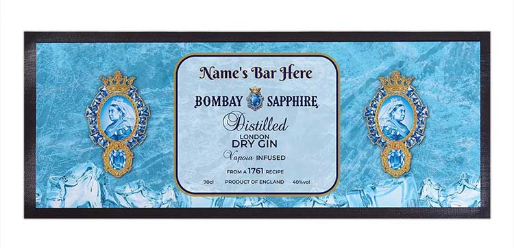 Bar Accessories Printed Absorbent Pub Felt Bar Runner Mat Polyester Fabric Cloth Rubber Bar Counter Mat With Logo