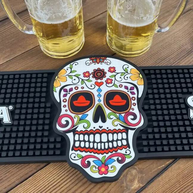 Barmat Beer Spill Silicone PVC Custom Rubber Bar Mat - China Bar