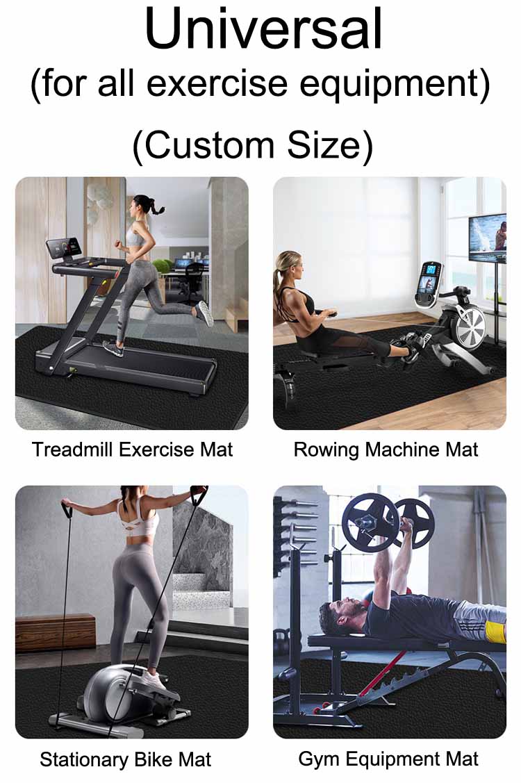Bicycle Accessories Indoor Custom Printed Bike Fitness Rubber Floor Mat Non-slip Bike Trainer Mat For Cycletrainers