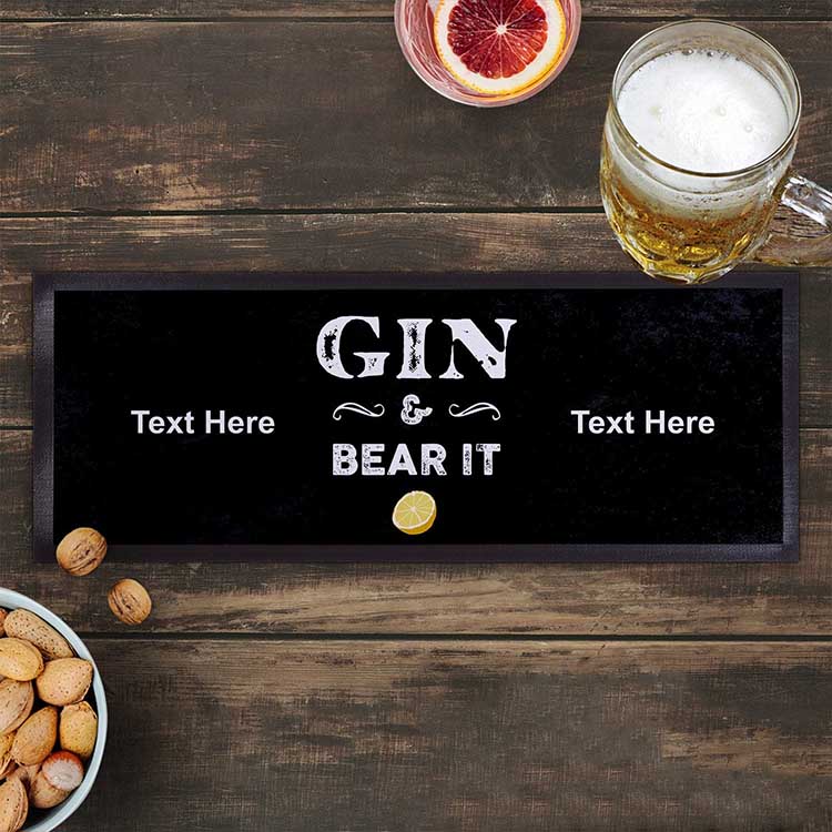 Countertop Heat Protector and Polyester Felt Top Bar Runner Pub Gin Beer Mat Custom Printed Counter Mats Cocktail Bar Mat