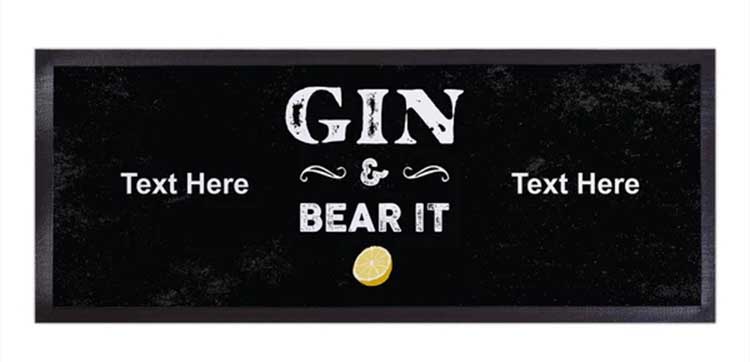 Countertop Heat Protector and Polyester Felt Top Bar Runner Pub Gin Beer Mat Custom Printed Counter Mats Cocktail Bar Mat