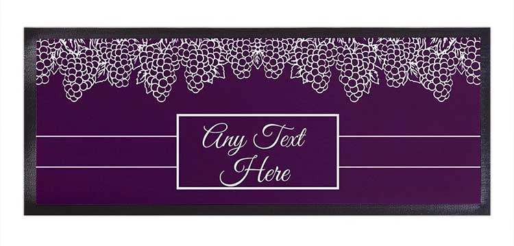 Custom Printed NBR Felt Polyester Top Vintage Gin Bar Runner Pub Counter Wine Cocktail Bar Mat Tpr Rubber Beer Mats