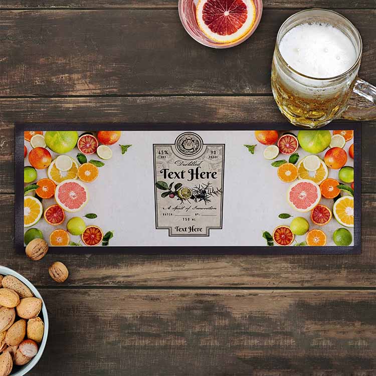Home Bar Restaurant Use Knitted Polyester Custom Bartender Pub Beer Bar Runner Nitrile Rubber Glass Drinks Mats
