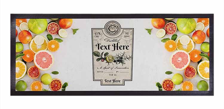 Home Bar Restaurant Use Knitted Polyester Custom Bartender Pub Beer Bar Runner Nitrile Rubber Glass Drinks Mats