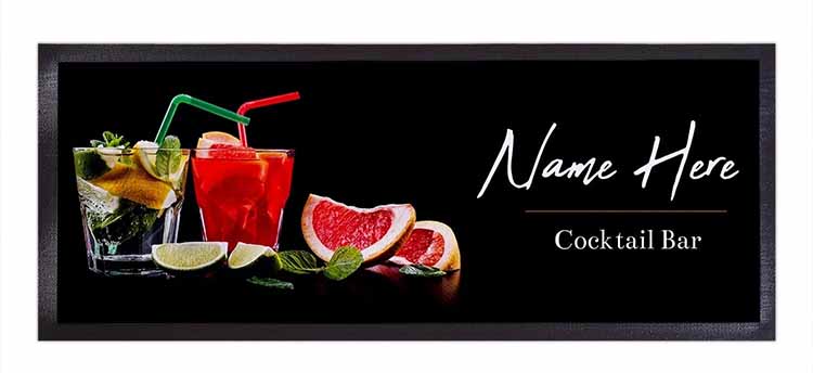 Personalised Knitted Polyester Nitrile Rubber Pub Mats Heat Transfer Dye Sublimation Cloth Printed Felt Beer Bar Mat