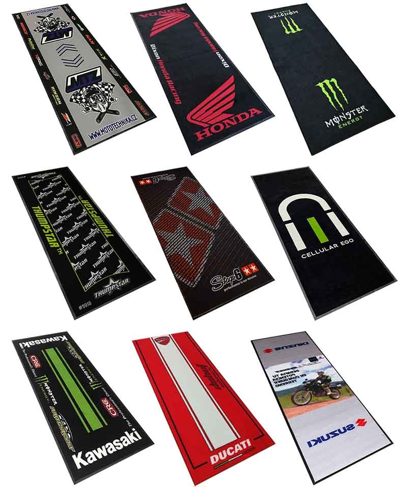 Personalized Oil Resistant Rubber Go Kart Race Pit Mat Garage