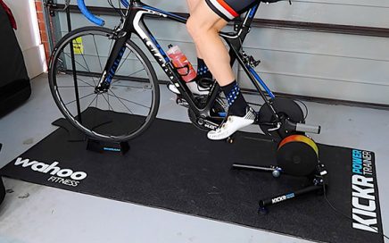 Printed bike fitness rubber floor mat with custom logo