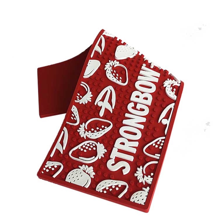 Promotion Gift Custom Nonslip Flexible Durable and Stylish PVC Rubber Bar Spill Mats Bar Drip Tray Mats Bar Runner