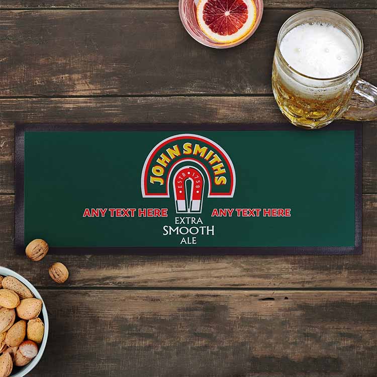 Promotional Personalised Vintage Whiskey Rubber Bar Runners Collecting Pub Cocktail Fabric Beer Bar Mats With Logos
