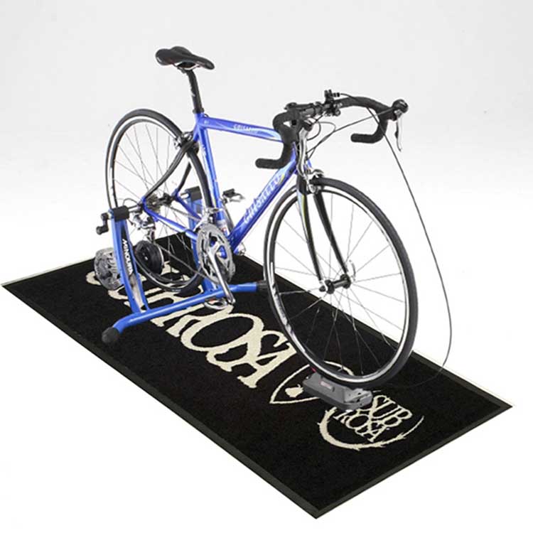 Shock Resistant Bike Trainer Floor Protector Mat Turbo Training Mat Waterproof Indoor Custom Logo Exercise Bike Mat