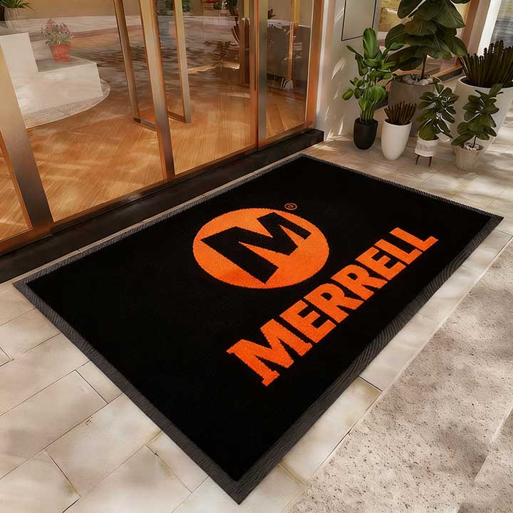 Merrell Footwear Retail Personalized Door Mats Walk Off Entryway Carpet Rug Custom Commercial Floor Mats With Logo
