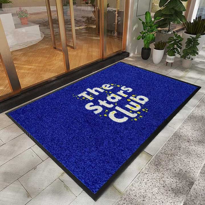 The Stars Club Outdoor Commercial Promotional Door Floor Mats Branded Entry Mats Printed Logo Rugs For Business