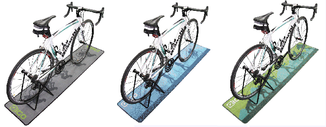 Custom Indoor Cycling Mat Bicycle Parking Mat Exercise Bike Mat For Carpet