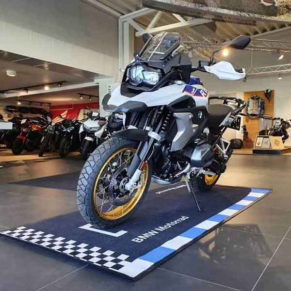 Motorcycle Parts Oil Fuel Resistant TUV Approved Factory Racing Garage  Floor Mat Bimota Motorcycle Bike Mat – Letto Signs Carpet Co., Ltd