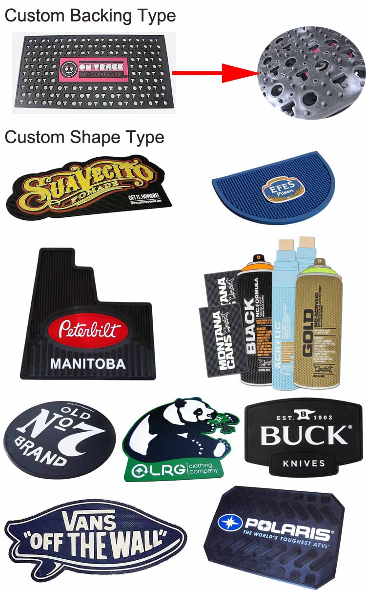 Personalized All Weather Guard Anti-Fatigue Door Mat Logo Indoor Outdoor Non Slip Rubber Floor Mat