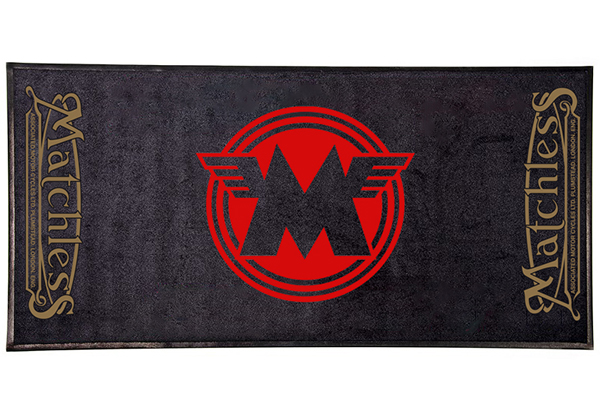 Personalized Gifts Fuel Resistant Custom Dirt Bike Motor Sport Go Kart Racing Garage Floor Parking Mat Matchless Motorcycle Carpet Mat