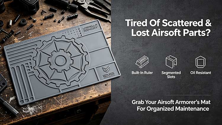 Airsoft mat designed for technicians, RC tuners, workshop instructors, and DIYers.