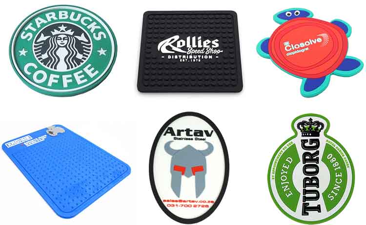 18 Years China Factory Oem Waterproof Anti-Slip Custom Pub Beer Mat Pvc Rubber Cup Mats Beer Wine Coffee Coasters