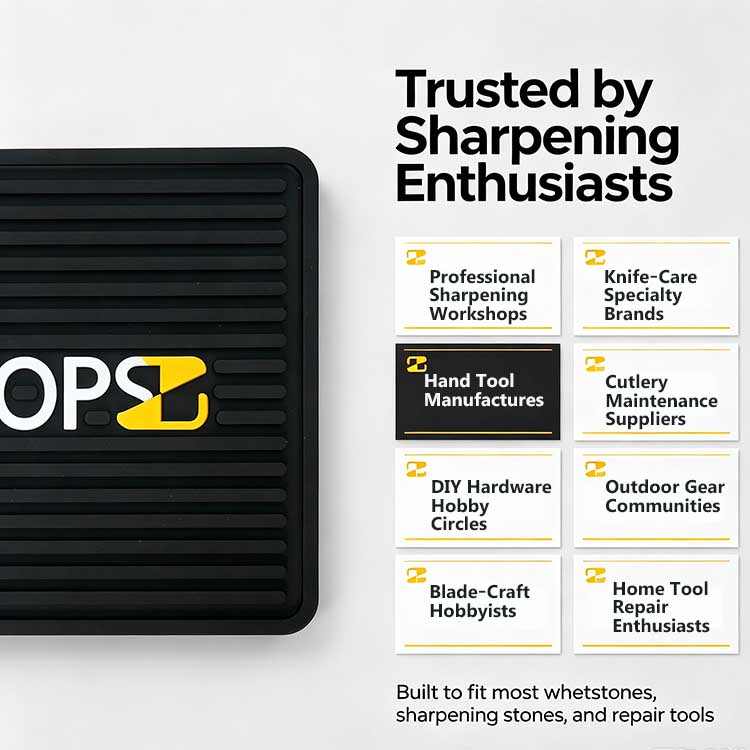 Sharpening mat trusted by knife enthusiasts custom makers and outdoor gear users