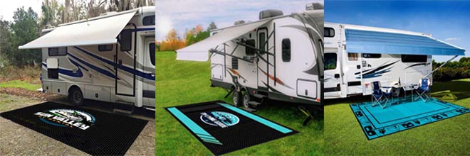Custom Camper RV carpet coverings motorhomes floor matts