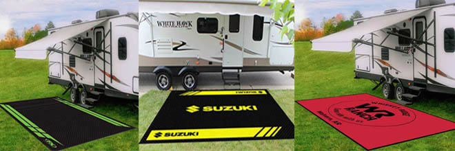 RV Recreational vehicle Camper van logo floor mats