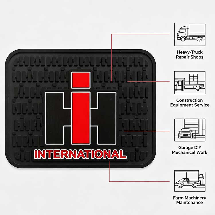 Versatile utility mat for heavy-truck, construction, and farm machinery work