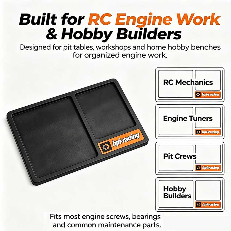 RC engine mat trusted by mechanics, pit crews, and hobby builders