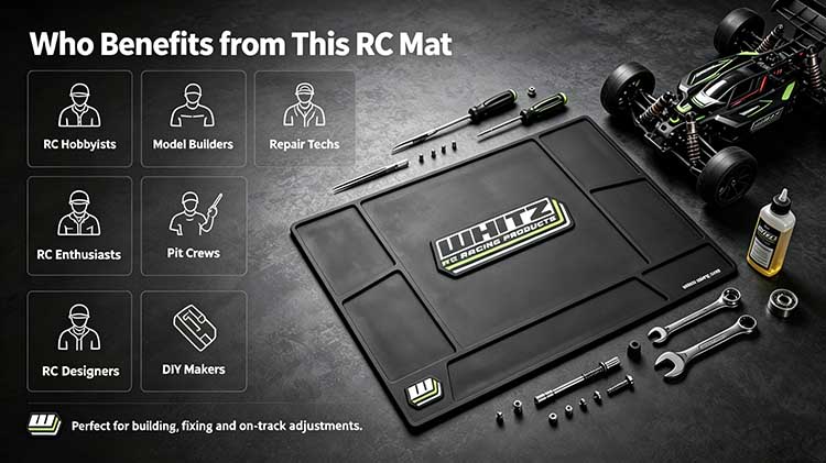 RC mat designed for hobbyists, model builders, and repair techs