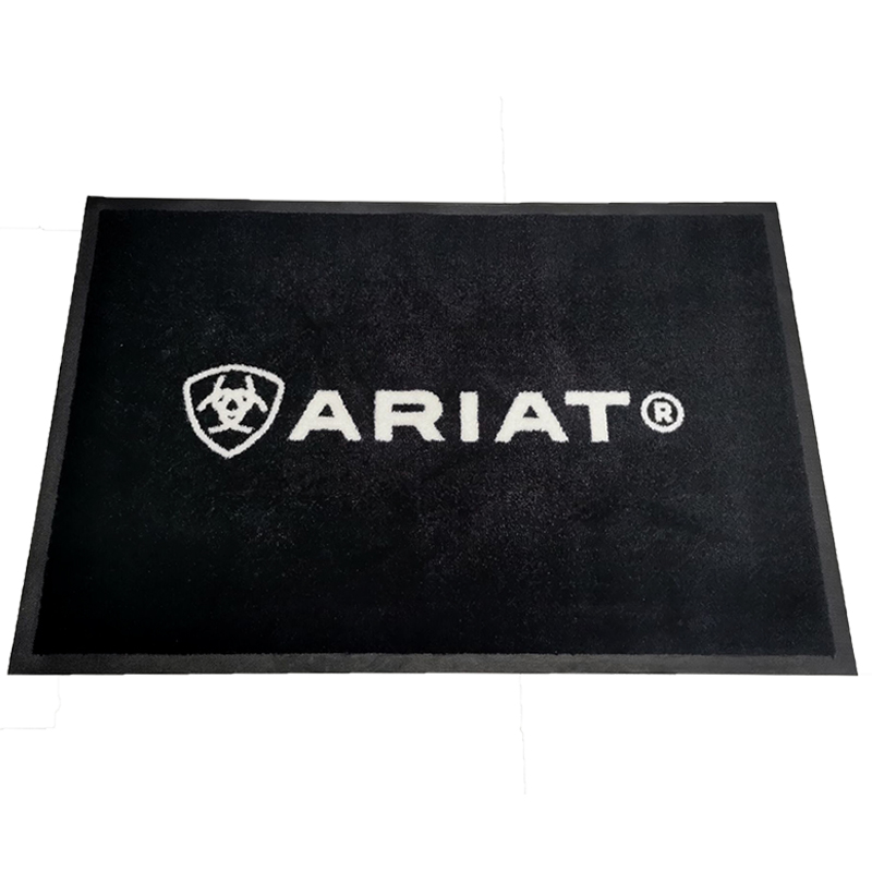 In Stock Brand New 60x90cm Ariat Entryway Rubber Carpet Rugs Commercial Door Logo Floor Mat Business Mats