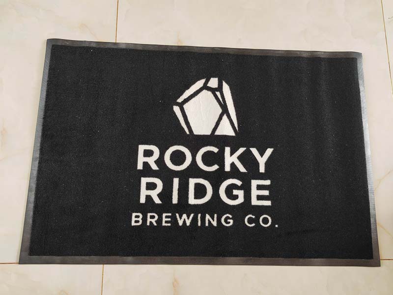 In Stock Brand New 60x90cm Rocky Ridge Brewing Rubber Entryway Rugs Commercial Door Carpet Printed Floor Mats