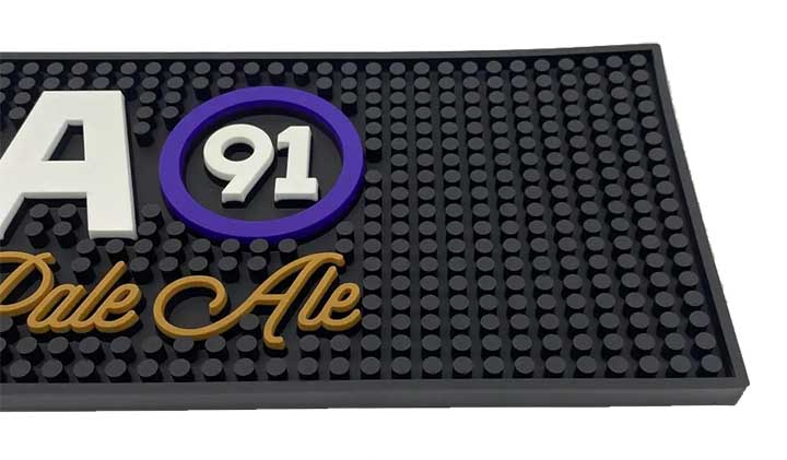 Anti Skid Rail Spill Soft PVC Barmat Silicone Rubber Bar Drip Mat BIRA 91 Taproom Bartender Pub Beer Runner Mats