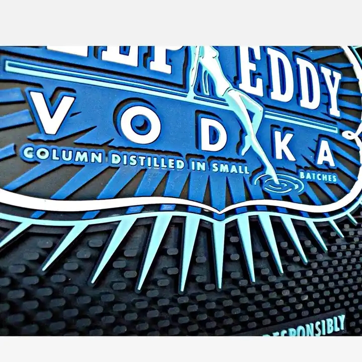 Deep Eddy Vodka Pub Silicone Rubber Bar Drip Mat Spirits Collectable Bar Counter Mats Table Top Soft PVC Service Bar Mat
