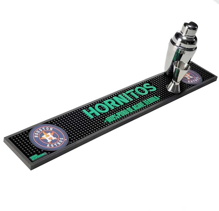 Hornitos Tequila Custom Pub Cocktail Bar Drip Mat Restaurants Soft PVC Rail Spill Barmat Coffee Bar Rubber Beer Runners