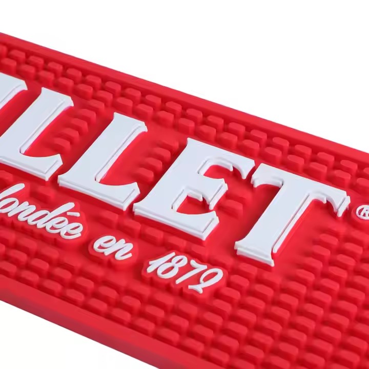 Lillet Spritz Custom Heat Resistant Rubber Spill Wine Bar Runner Rail Drip Beer Mat Cocktails Table Pub Silicone Mats