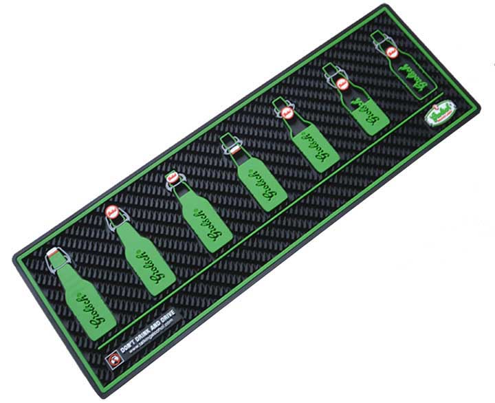 Nonslip Flexible Rubber Bar Top Runners Durable Soft PVC Pub Bartender Drip Barmat Waterproof Traditional Pub Beer Mats