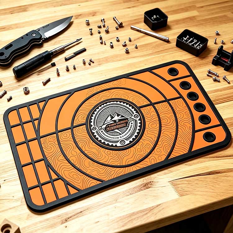 Easy clean PVC Knife Shop Mat for knife modification and small hardware maintenance