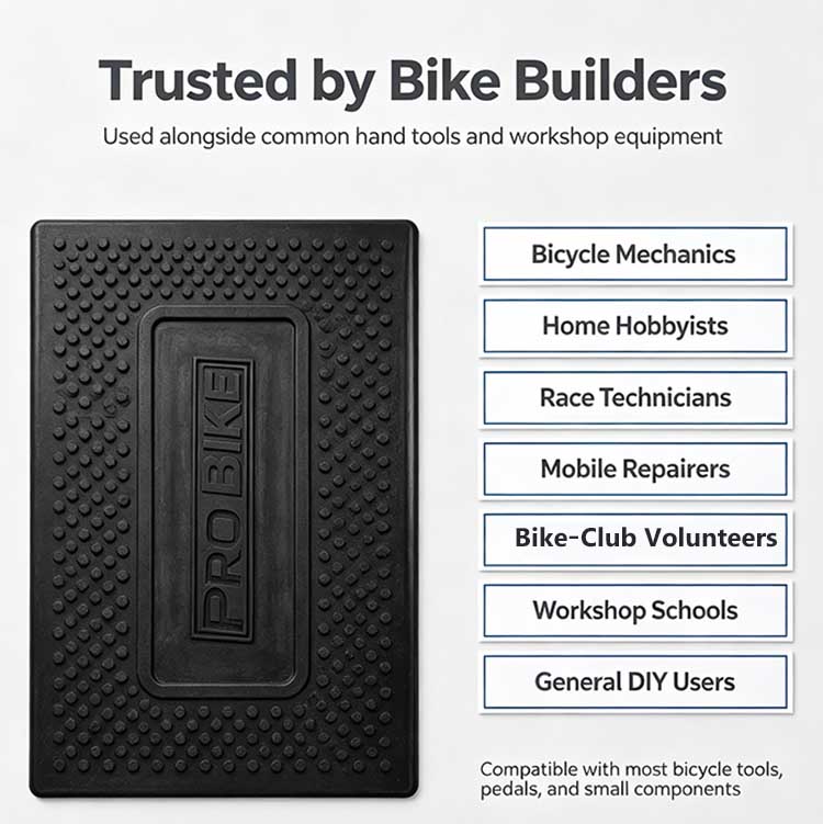 Bicycle work mat trusted by bike builders and mechanics.