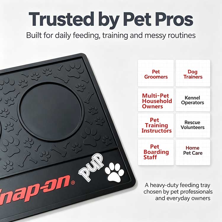 Pet food tray trusted by pet pros and everyday owners.