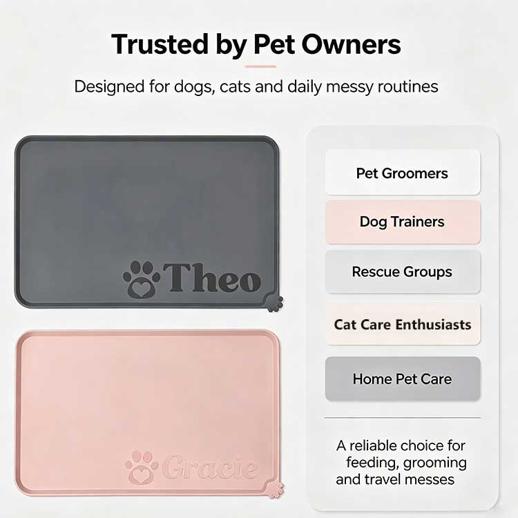 Waterproof pet mat trusted by pet owners and groomers.