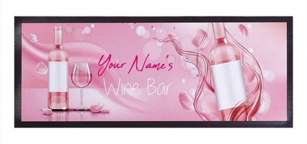 Advertising Desk Bar Top Counter Mats Custom Printed Polyester Pub Gin Beer Mats Neoprene Wine Rubber Bar Runner Mats