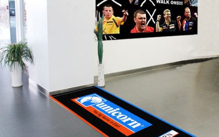 Advertising dust control dart mat dart throw mat with custom logo for exhibition