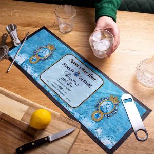 Bar Accessories Printed Absorbent Pub Felt Bar Runner Mat Polyester Fabric Cloth Rubber Bar Counter Mat With Logo