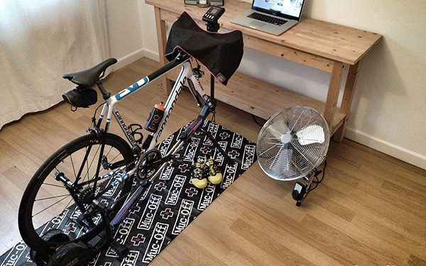 Best Exercise Bike Mats with custom printed logo design Bike Trainer Mat