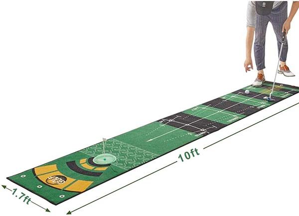 Best Indoor Putting Green Custom Logo Golf Training Carpet Rug Golf Swing Practice Mat At Home