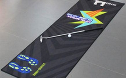 Brand new indoor putting green golf practice mats with customized printed logo design