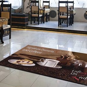 China Factory Coffee Shop Commercial Floor Mats Business Entrance Door Mat Custom Carpet Runners With Logo