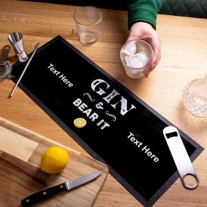 Countertop Heat Protector and Polyester Felt Top Bar Runner Pub Gin Beer Mat Custom Printed Counter Mats Cocktail Bar Mat