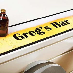 Custom Gifts Home Bar Accessories Personalised Bar Mats Printed Rubber Bar Runner Beer Pub Mats With Logo