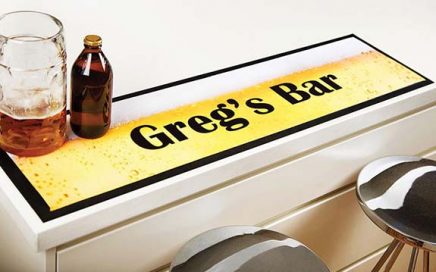 Custom Gifts Home Bar Accessories Personalised Bar Mats Printed Rubber Bar Runner Beer Pub Mats With Logo