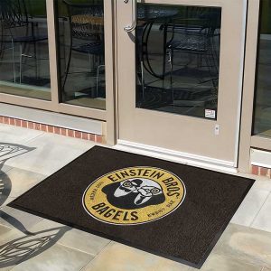 Custom Printed Indoor Outdoor Commercial Logo Entrance Carpet Welcome Logo Floor Mats Rubber Personalized Door Mats